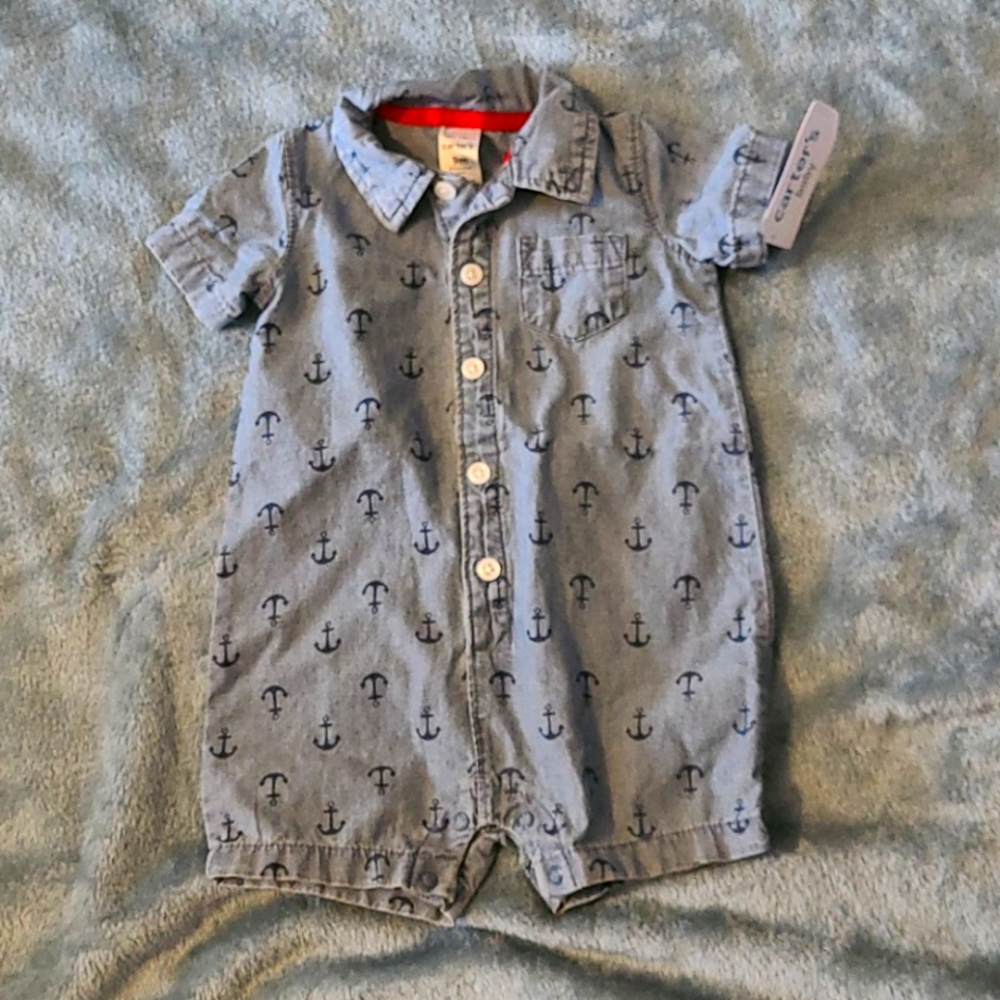 Denim Romper